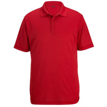 Edwards Men's Red Mini-Pique Snag-Proof Polo