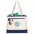 Gemline Natural/Navy Utility Tote