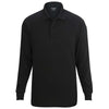 Edwards Unisex Black Snag-Proof Long Sleeve Polo