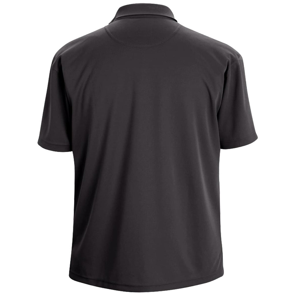 Edwards Men's Steel Grey Hi-Performance Mesh Short Sleeve Polo