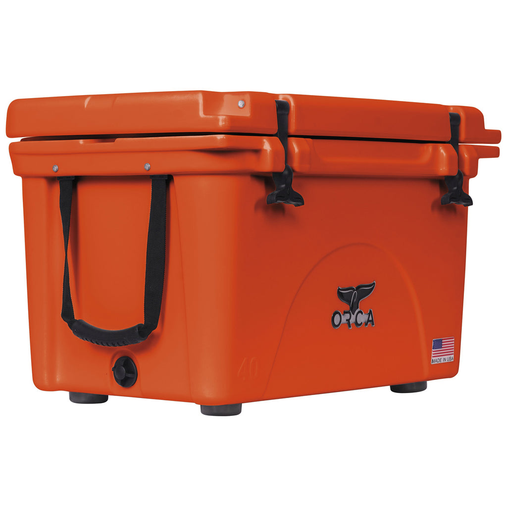 ORCA Blaze Orange 40 Quart Cooler