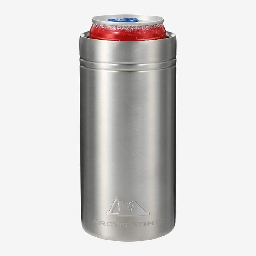 Arctic Zone Silver Titan Thermal HP Slim Cooler 12oz