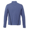 Elevate Men's Metro Blue Heather/Black Dege Eco Knit Half Zip