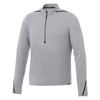 Elevate Men's Heather Grey/Black Dege Eco Knit Half Zip