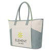 Gemline Natural/Glacial Grey Balance Active Cotton Tote