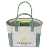 Gemline Natural/Glacial Grey Balance Active Cotton Tote