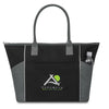 Gemline Black/Seattle Grey Balance Active Cotton Tote