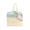 Gemline Natural/Glacial Grey Santorini Wipeable Interior Tote