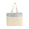 Gemline Natural/Glacial Grey Santorini Wipeable Interior Tote