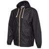 Weatherproof Men's Black Vintage Hooded Rain Jacket