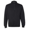 Russell Athletic Men's Black Dri Power Quarter-Zip Cadet Collar Sweatshirt