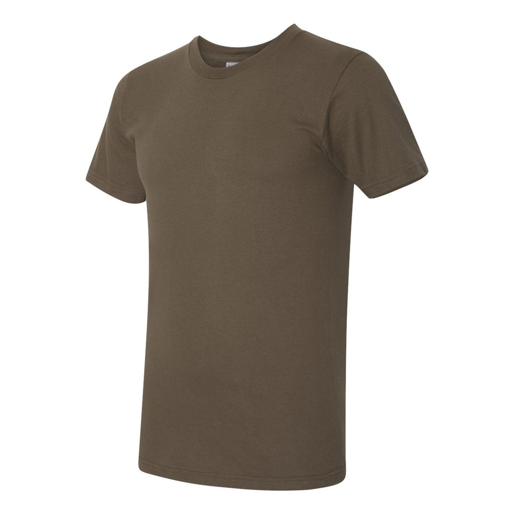 American Apparel Unisex Army Fine Jersey Short Sleeve T-Shirt