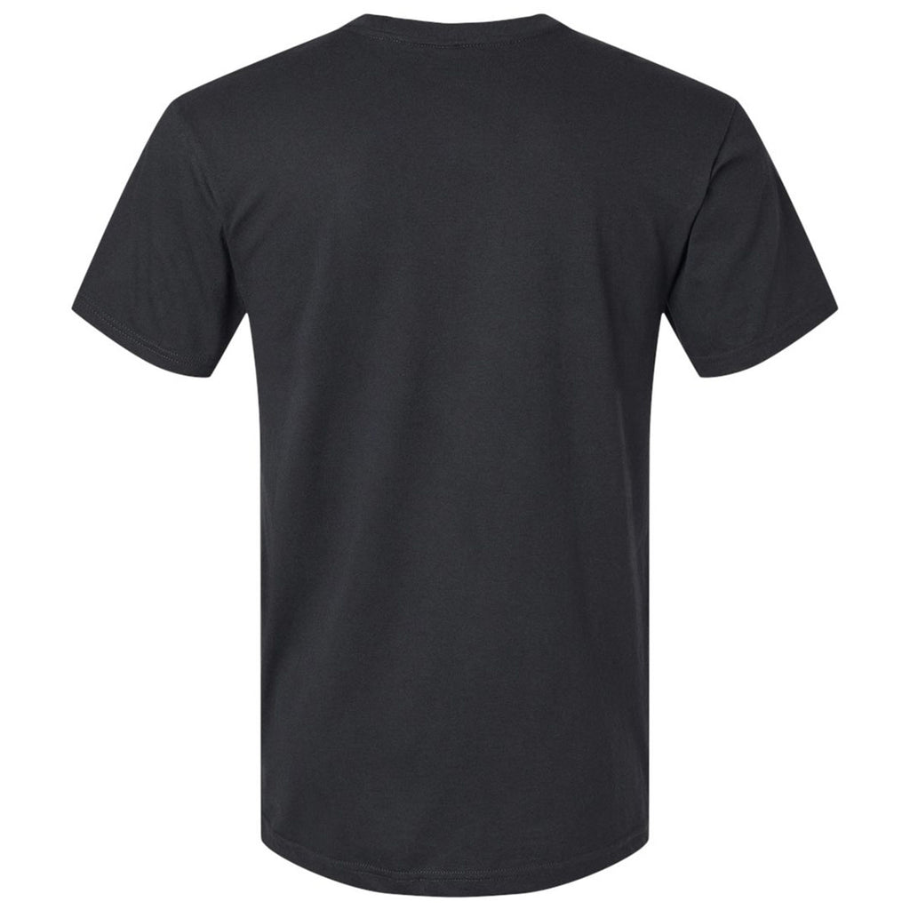 American Apparel Men's Black CVC Henley Tee