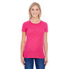 Threadfast Women's Hot Pink Slub Jersey Short-Sleeve T-Shirt