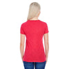 Threadfast Women's Red Slub Jersey Short-Sleeve T-Shirt