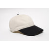 Pacific Headwear Khaki/Black Adjustable Brushed Cotton Twill Cap