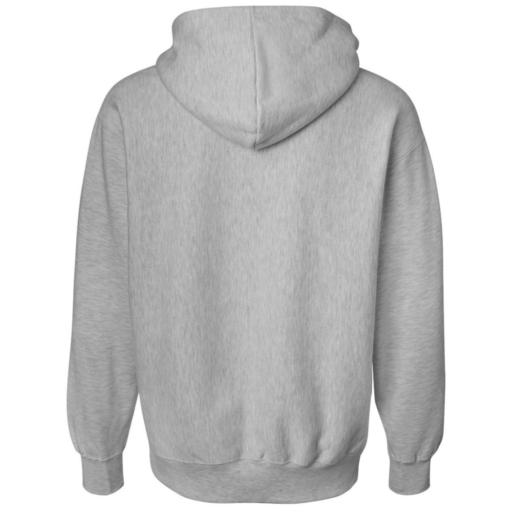 Weatherproof Men's Heather Grey Cross Weave Hooded Sweatshirt