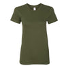 American Apparel Women's Olive Fine Jersey Short Sleeve T-Shirt