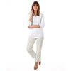 Charles River Women's White Freetown Henley