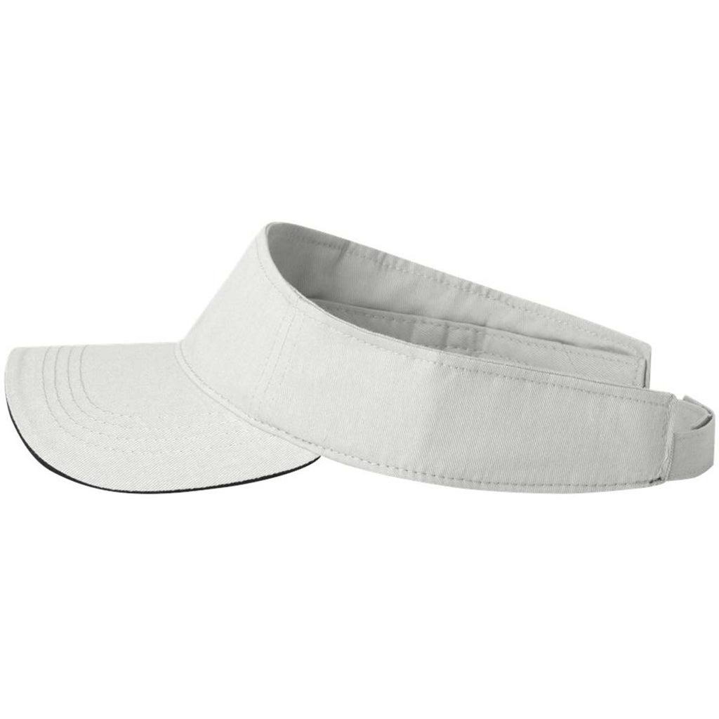 Sportsman White/Black Sandwich Visor