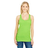 Threadfast Women's Active Green Spandex Performance Racer Tank