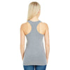 Threadfast Women's Active Heather Grey Spandex Performance Racer Tank