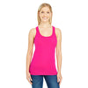 Threadfast Women's Active Pink Spandex Performance Racer Tank