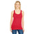 Threadfast Women's Active Red Spandex Performance Racer Tank