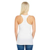 Threadfast Women's Active White Spandex Performance Racer Tank