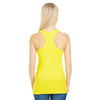 Threadfast Women's Active Yellow Spandex Performance Racer Tank