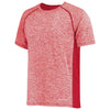 Holloway Men's Scarlet Heather Electrify Coolcore Tee