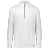 Holloway Men's White Electrify Coolcore 1/2 Zip Pullover