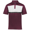 Holloway Men's Maroon/White Prism Bold Polo