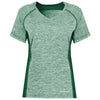 Holloway Women's Dark Green Heather Electrify Coolcore Tee