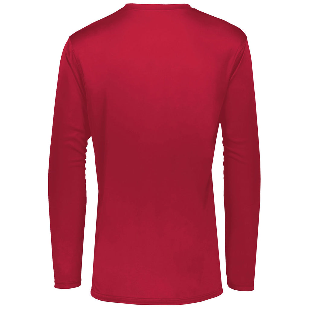 Holloway Men's Scarlet Momentum Long Sleeve Tee