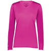 Holloway Women's Power Pink Momentum Long Sleeve Tee