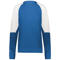 Holloway Women's Royal/White Momentum Team Fleece Crew
