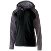 Holloway Women's Carbon Print/Black Raider Softshell Jacket