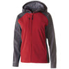 Holloway Women's Carbon Print/Scarlet Raider Softshell Jacket