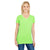 Threadfast Women's Lime Pigment Dye Short-Sleeve V-Neck T-Shirt