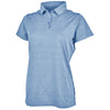 Charles River Women's Royal Heathered Eco-Logic Stretch Polo