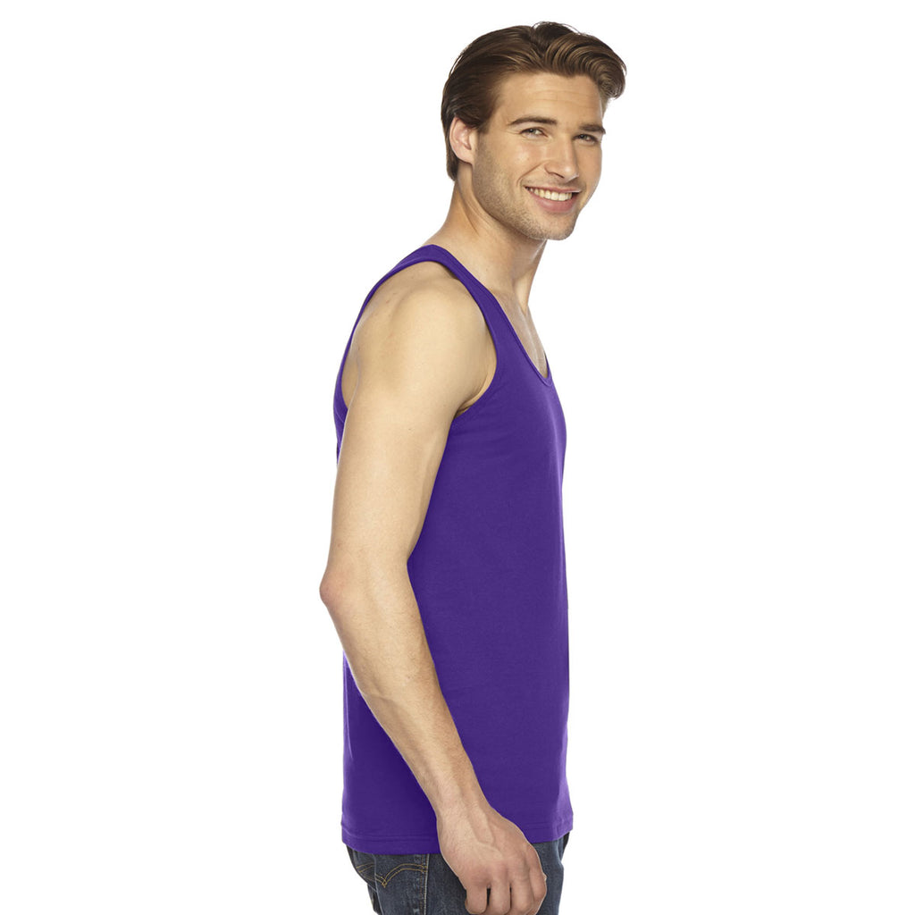 American Apparel Unisex Purple Fine Jersey Tank