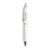 Zebra Crystal White Metallic Filare Retractable Ballpoint