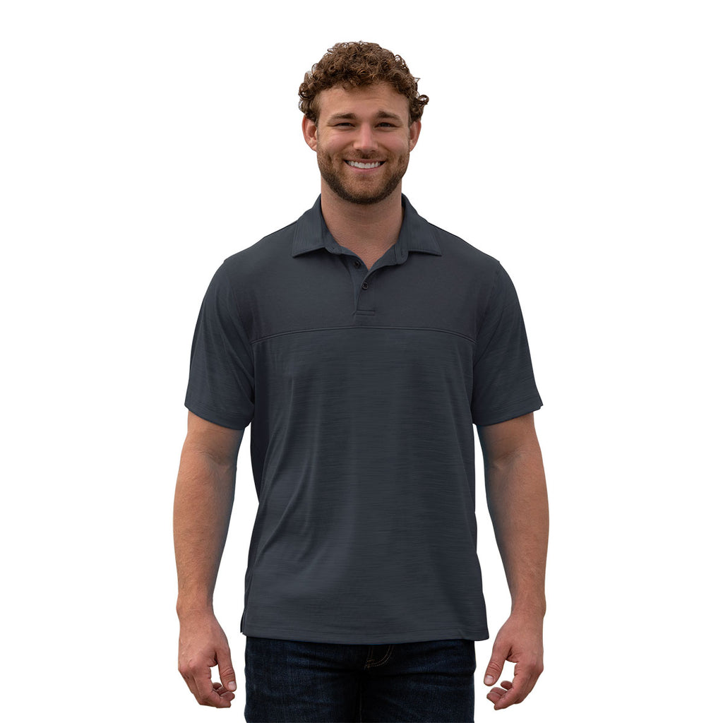 Vansport Men's Black Pro Horizon Polo