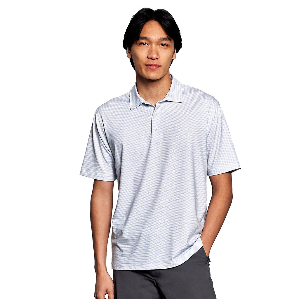 Vansport Men's Grey/White Pro Eagle Polo