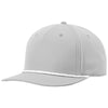 Richardson Light Grey/White Five Panel Classic Rope Cap