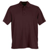 Vansport Men's Deep Maroon Omega Solid Mesh Tech Polo