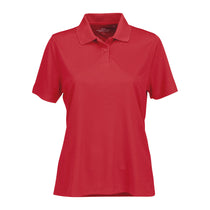 Vansport Women's Real Red Omega Solid Mesh Tech Polo