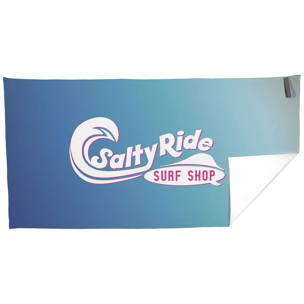 BIC White Full Color Beach Towel