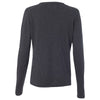 Weatherproof Women's Charcoal Heather Cotton Cashmere V-Neck Sweater